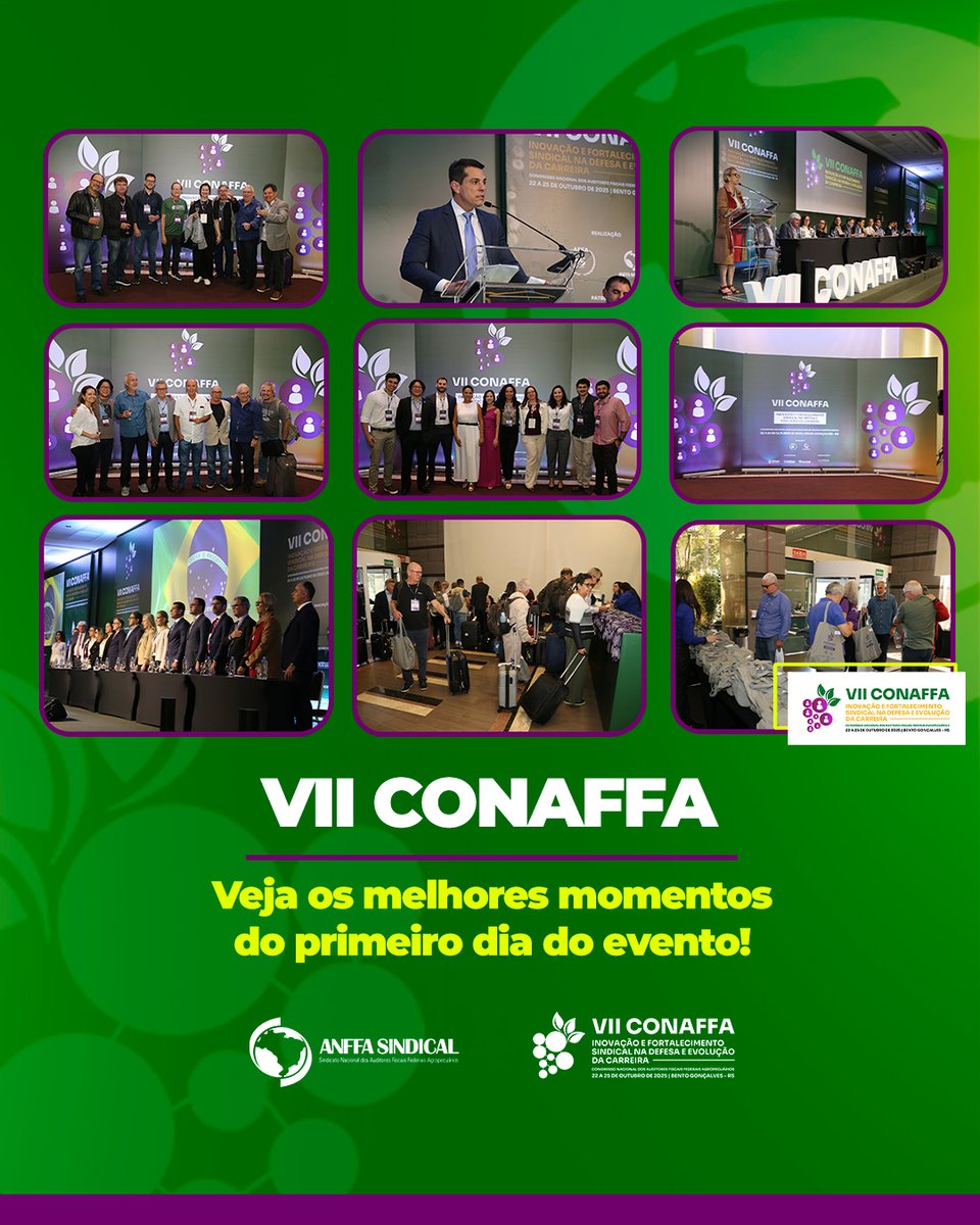 ✨ Noite de abertura do VII CONAFFA! ✨
A cerimônia de abertura foi conduzida pela Coordenadora do CONAFFA e Delegada Sindical, Beatris Sonntag Kuchenbecker, marcando o início de um evento que celebra o conhecimento, a união e a força da nossa categoria. 💪🇧🇷

📸 Confira