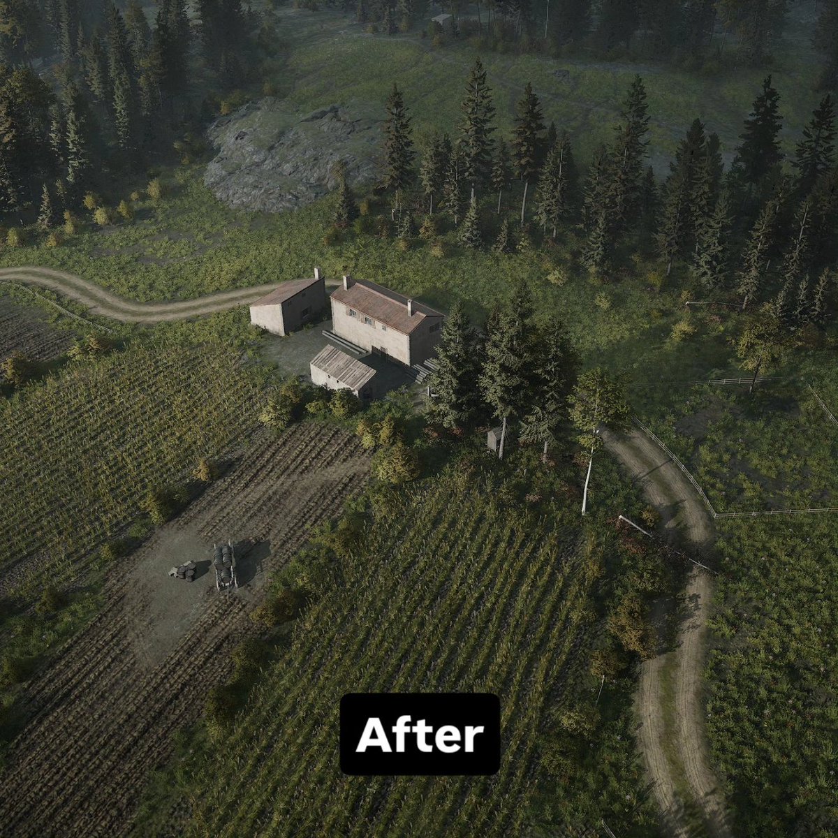 veilofashesgame's tweet image. We updated our tree assets and made lighting adjustments. Here are some before and after screenshots. #gamedev #strategygame #UnrealEngine5 #indiegame