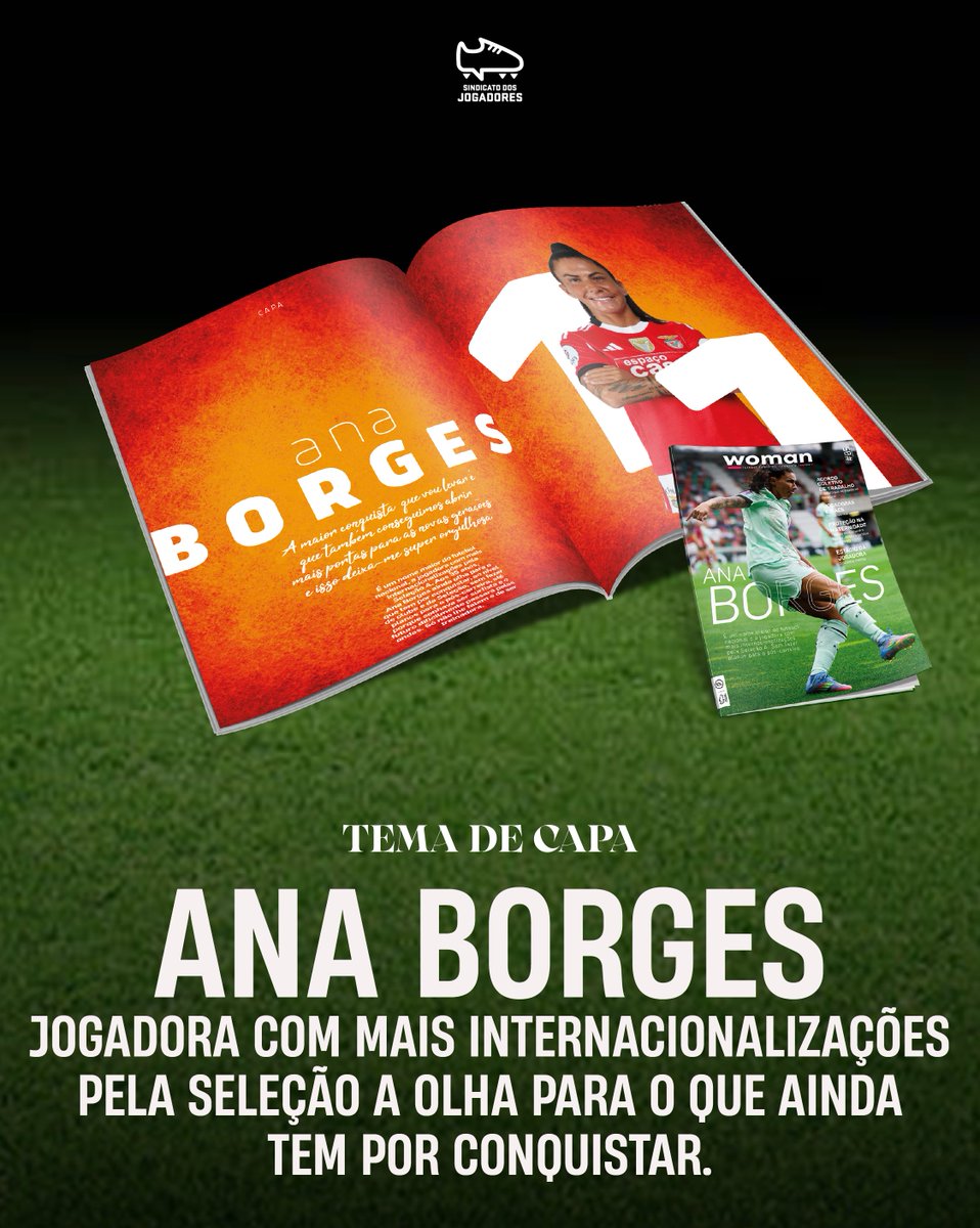 É um nome maior do futebol nacional e a jogadora com mais internacionalizações pela Seleção Nacional A.

Aos 35 anos, Ana Borges ainda olha para o que tem por conquistar, ao nível de clube e da Seleção: sjogadores.pt/?pt=news&op=OP…

#FutebolFeminino
#Woman
#AnaBorges
