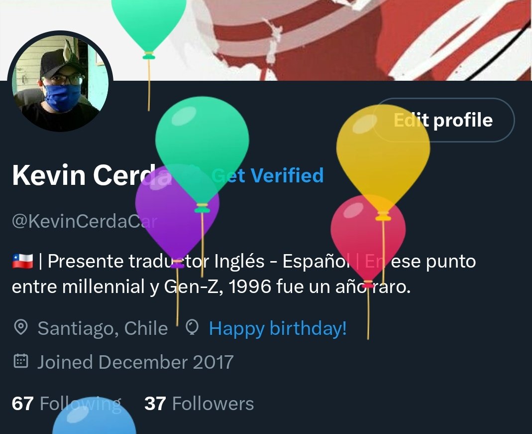 KevinCerdaCar's tweet photo. El ataque de los globos me golpea una vez más.
Feliz 29 a mí https://t.co/8C2xdJze0G