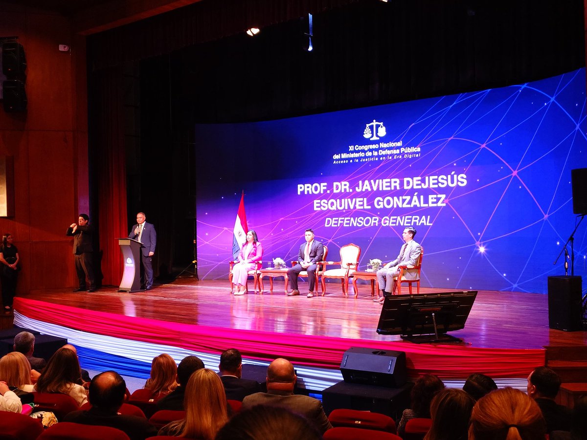 ViceParaguay's tweet image. La Vicepresidencia de la República, a través de la Dirección General de Derechos Humanos y la Dirección de Cumplimiento de Sentencias Internacionales, estuvo presente en el XI Congreso Nacional del Ministerio de la Defensa Pública: "Acceso a la Justicia en la era Digital"…