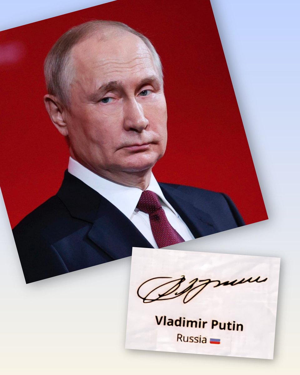 mkadi25's tweet photo. Signature of World Leaders:
#NarendraModi #Trump #Putin #Meloni https://t.co/bV8IgxJAR1