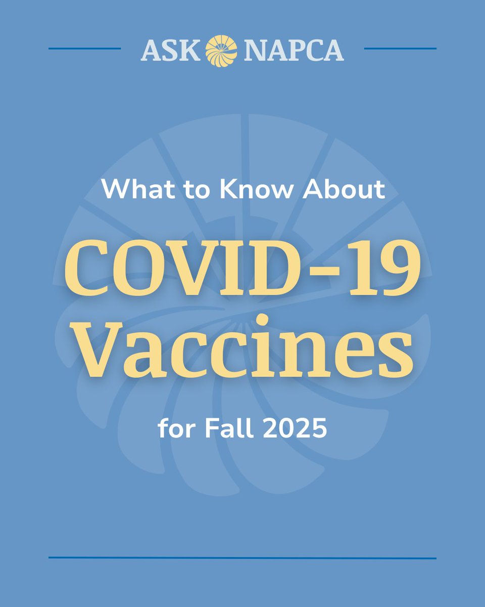 With the shift in federal vaccination guidelines earlier this year, learn about what’s changed with COVID-19 vaccine recommendations, eligibility, payment, and more in this month’s “Ask NAPCA” column: napca.org/post/covid-19-…