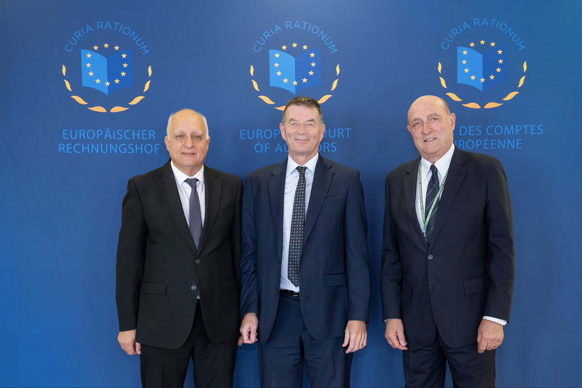Today, together with my Colleague <a href="/GeorgeHyzler/">George Hyzler</a> it was a pleasure to host at <a href="/EUauditors/">European Court of Auditors</a> the Auditor General of Malta, Charles Deguara. Discussions focussed on the upcoming Contact Committee meeting of #EU SAIs, which this year will be held in Malta on 19-20 November. 🇪🇺🇲🇹