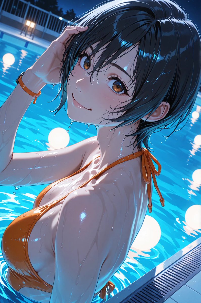 aerith_AiArtis's tweet image. ナイトプールデート:ユフィver
#ユフィ　#yuffie
#AIart  #AIイラスト