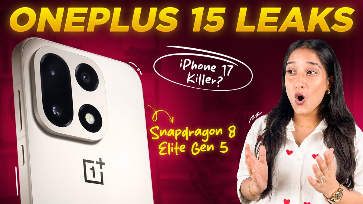 digitindia's tweet image. OnePlus15 leaks are out !🚨
It might just be the 2025 flagship to beat insane specs, massive battery &amp;amp; next gen power !
Watch the full leaks here 👇
youtu.be/ut6uLFBSoY0?si…

#OnePlus15 #oneplus #oneplusindia