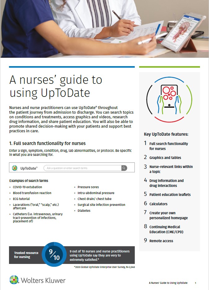 bucksnhslibrary's tweet image. From the ward to the classroom — UpToDate keeps nurses informed, confident, and current!
Access for free via the link on the staff intranet CAKE! 💻
More details here:
buckshealthcare.nhs.libguides.com/library/UTD
#BHTLibrary #NursingResources #EvidenceBasedCare