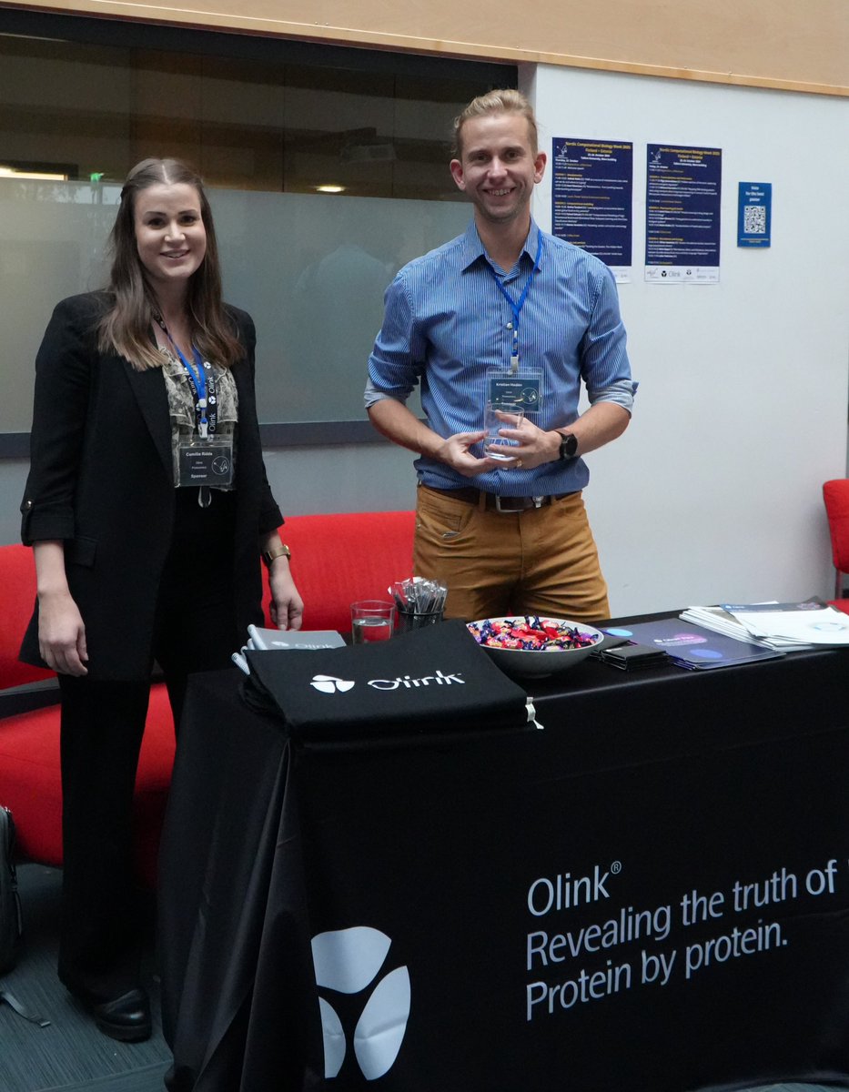 NordicCompBio's tweet image. Proteins tell powerful stories🔍
🗣️Join @OlinkProteomics at #NordicCompBio2025 for their sponsor talk to discover their data ecosystem &amp;amp; how integrated proteomics platforms and data-driven insights are transforming biomedical research.
#NordicCompBio #Bioinformatics #Proteomics