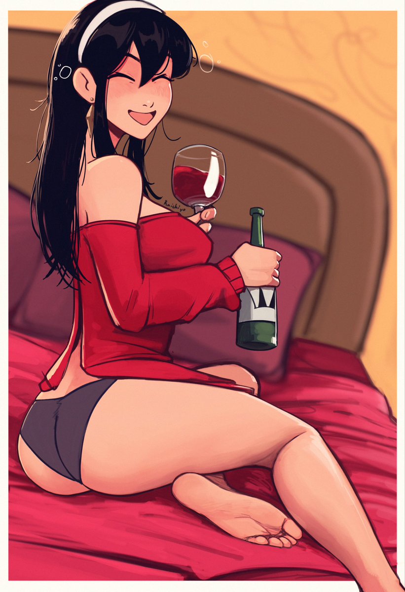 ❝ O-Oh uhm… good morning! I’m just taking a lil’ drink, that’s all~ ❞