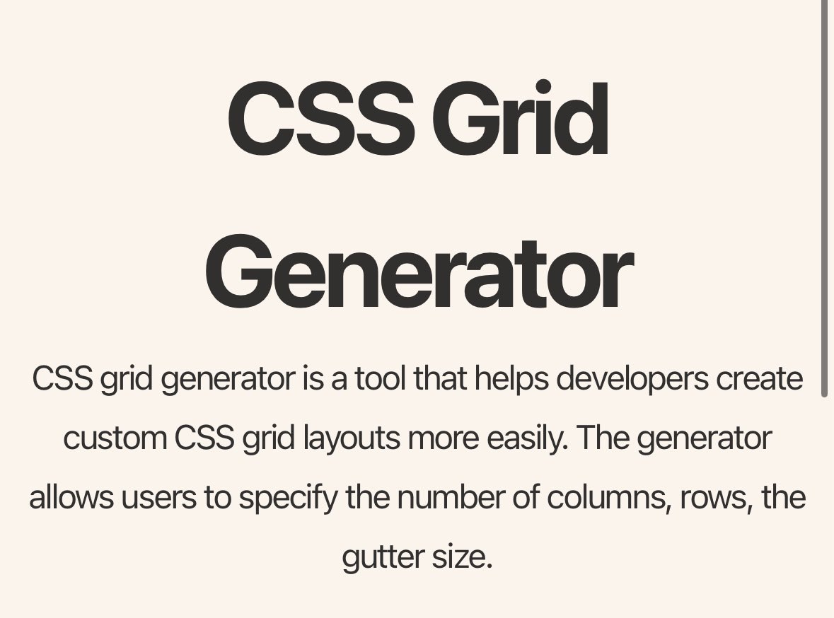 irohawebjp's tweet image. 最近Gridでコーディングすることが多いのだけどこのジェネレーター便利すぎて大変重宝してる

cssgridgenerator.io