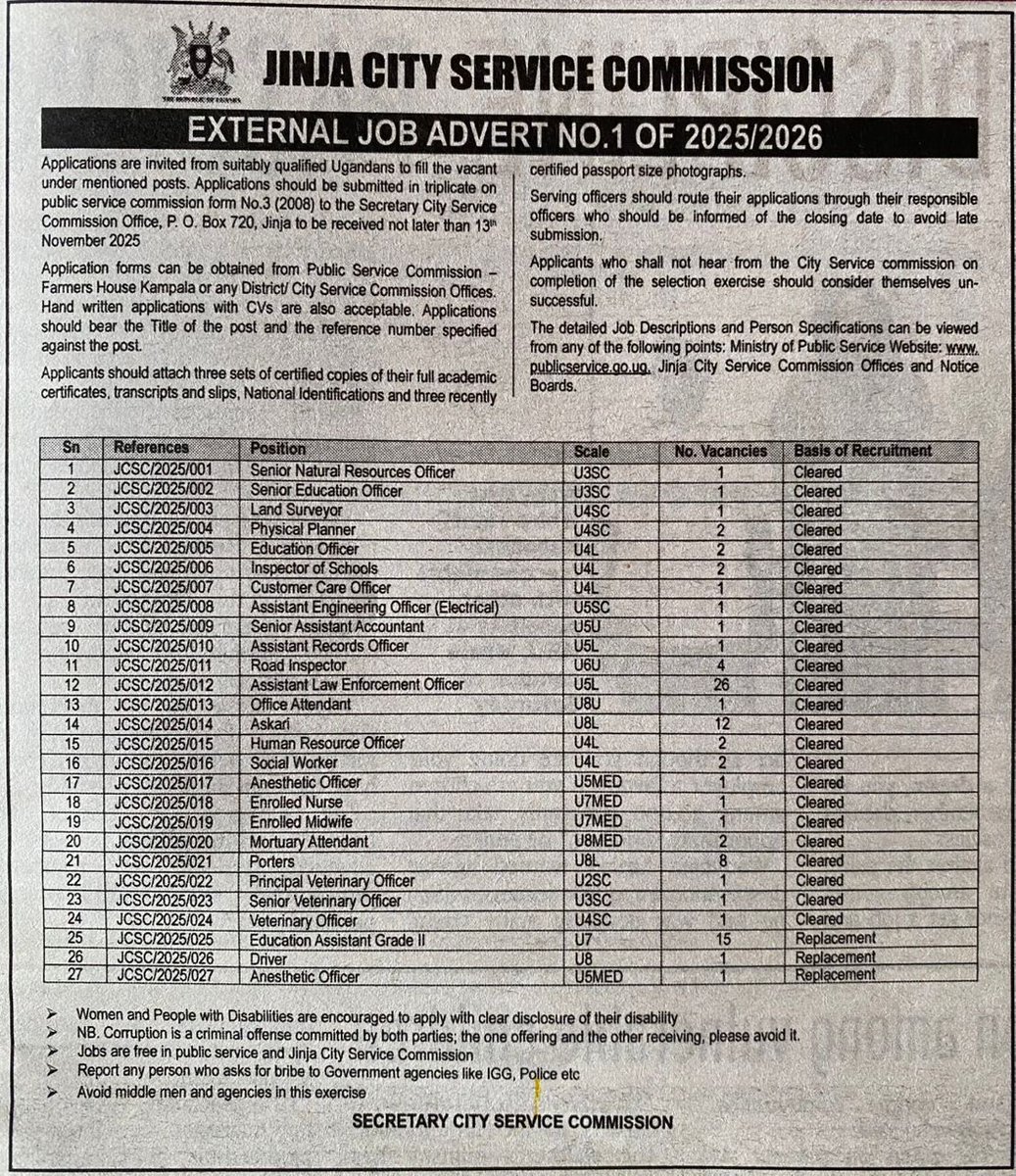 JobAdvertsUG's tweet image. 