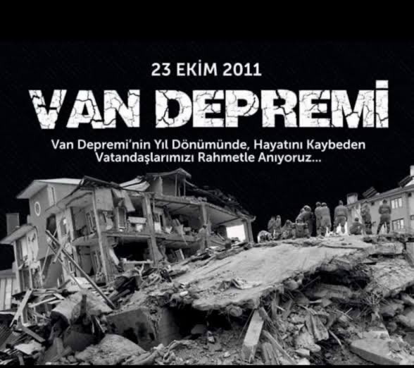 23.10.2011 Van halkı için en karanlık ve en sessiz günlerden biridir belkide. Defalarca sektörle ilgili her ortamda dile getirdim, depremin yıl dönümü olması sebebiyle yine dile getirmek istiyorum. Bu deprem ne ilkti ne de son olacak. Hem şehrimiz hem ülkemiz deprem kuşağında yer
