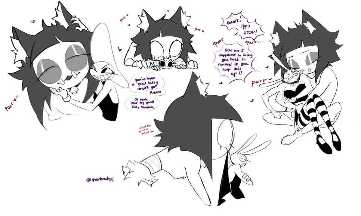 yourbruhpj's tweet image. Im back
But I have artblock but this is all i got 😭😭
Beast Pompom and Witch Jax
#TheAmazingDigitalCircus #funnybunny #jaxTADC #pomnitadc #jaxxpomni #tadcfanart