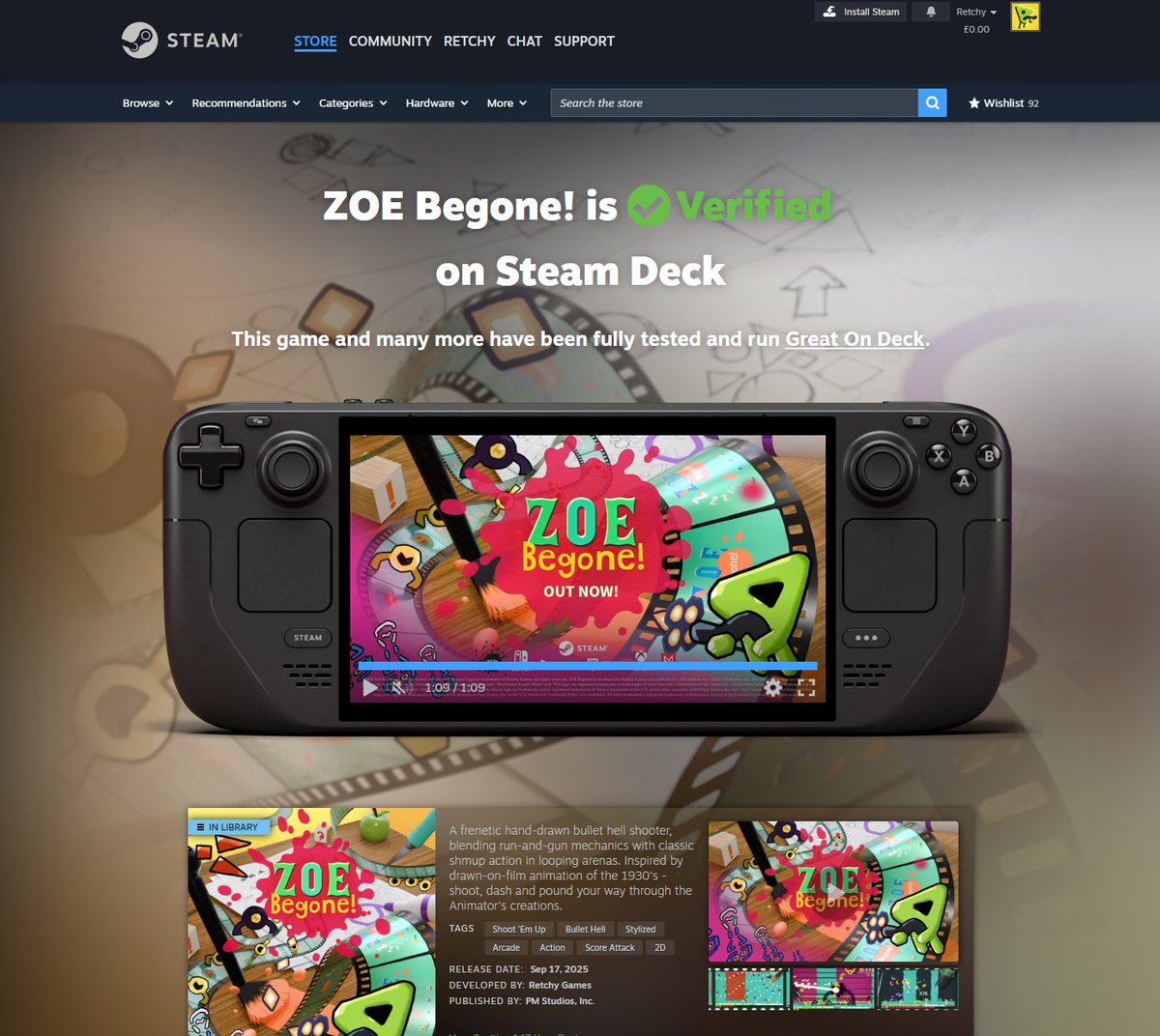 Ooooo, check this snazzy new steam deck page for verified games😍

#steamdeck #indiegame 

store.steampowered.com/verified/12666…