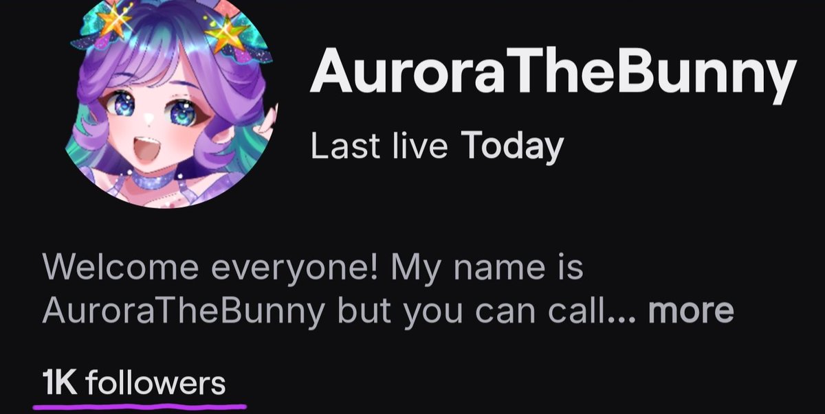 I hit 1k today 🥰 I want to say thank you from the bottom of my heart to everyone who has been there since I started back in April of this year. I really love my community. You all make this possible for me to stream, and I really do care about every single one of you truly. 💜