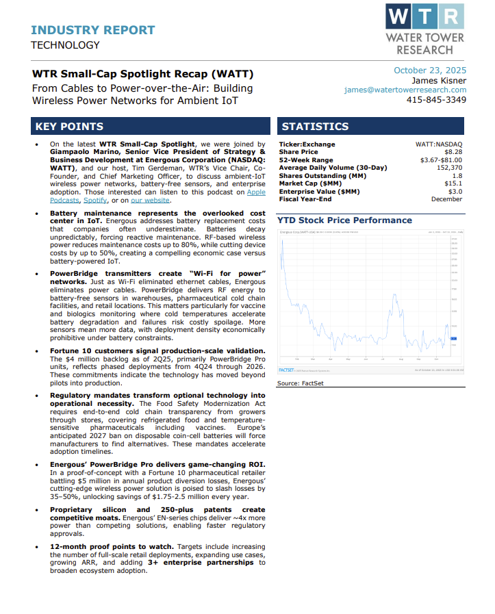 Water Tower Research LLC tweet media