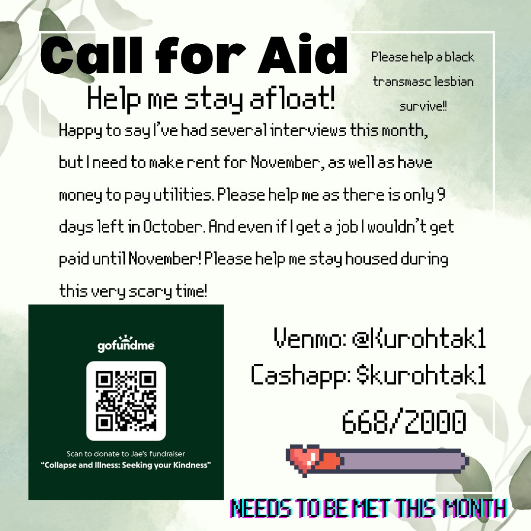 kurohtak1's tweet image. If you can, please help! I&apos;m really scared because november is coming up very very soon!!!