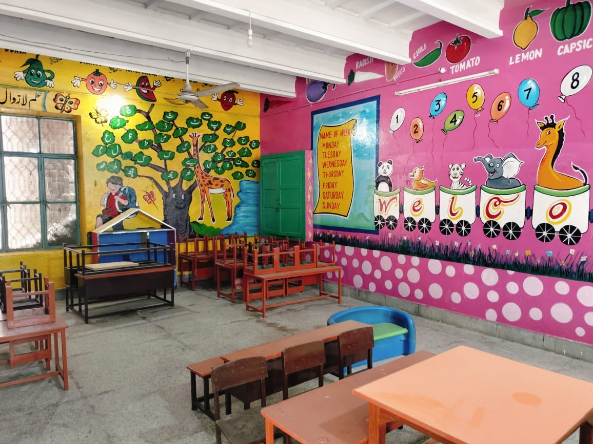 MaryamNSharif's tweet image. Government Girls Elementary School Bhagowali, a rural area of Nankana Sahib 🩷