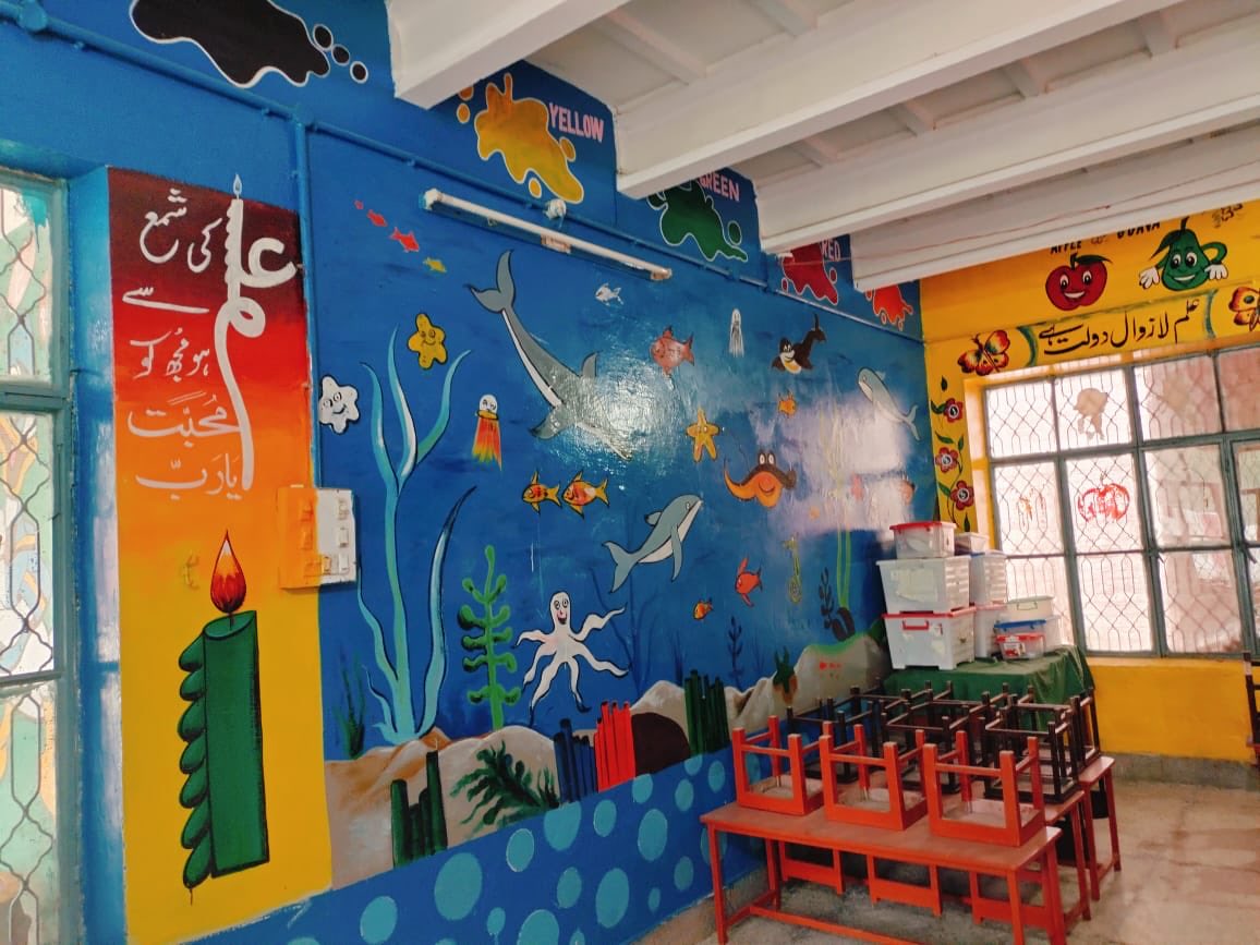 MaryamNSharif's tweet image. Government Girls Elementary School Bhagowali, a rural area of Nankana Sahib 🩷