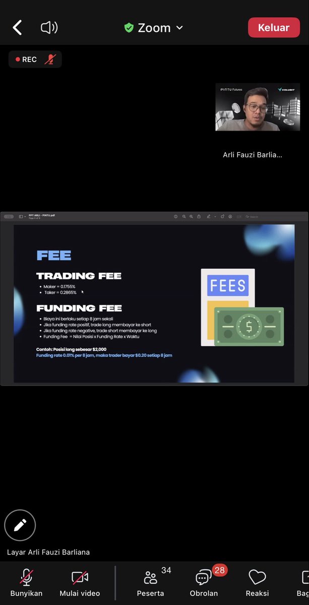 0xtrizm's tweet photo. Webinar yg diselenggarakan @PintulD x @volubit_id sangat menarik. Bagi saya yg baru belajar trading Futures sangat terbantu, membahas tentang perbedaan dgn spot, fee, strategi, hingga market outlook terkini.
username Pintu: 3sna
#AplikasiPintu #AllInOneCryptoApp
#SharenWinPintu https://t.co/pCScpUDrZi