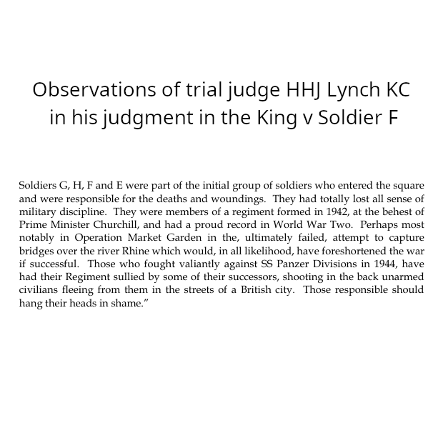 CliftonvilleRd's tweet photo. @carlalockhart Clearly the judge doesn't think much of these "soldiers".

"should hang their heads in shame" is pretty damning.

I think the relatives have a strong civil case for damages from the individuals now, made stronger by these statements.  Take every penny they have. https://t.co/MIdNfzQ7oa