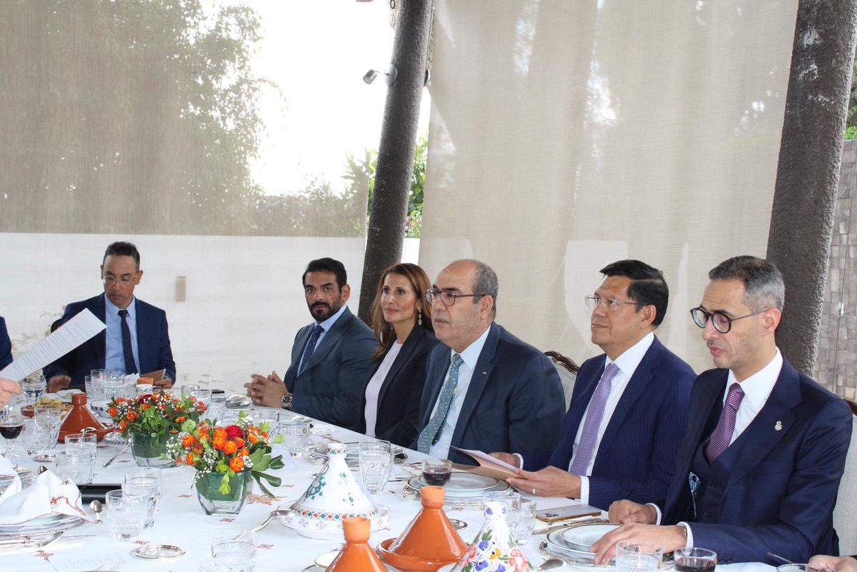 El Excmo. Embajador de Su Majestad el Rey de Marruecos en México, Sr. Abdelfattah Lebbar, ofreció una recepción en honor al nuevo Director General para África, Asia y Medio Oriente de la SRE , Excmo. Embajador Aníbal Gómez 🇲🇦🇲🇽