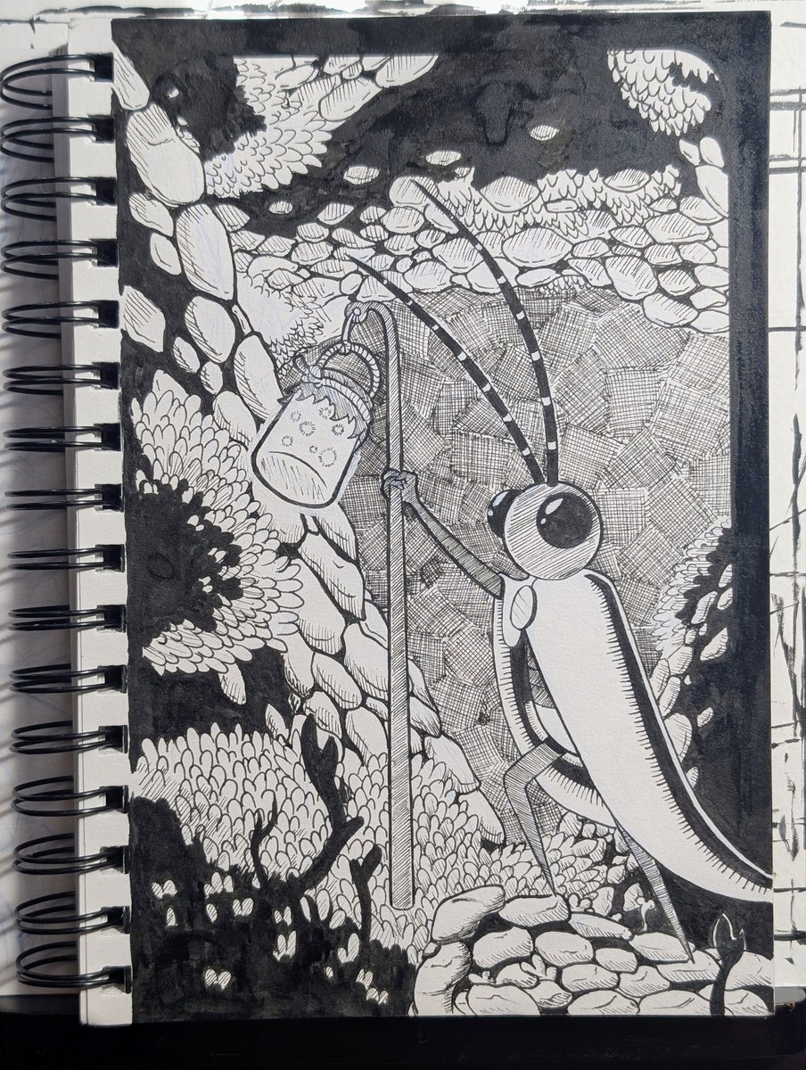 LogicalCogs's tweet image. Inktober day 23: Firefly
Essentially my hollow knight OC now
#Inktober #Inktober2025