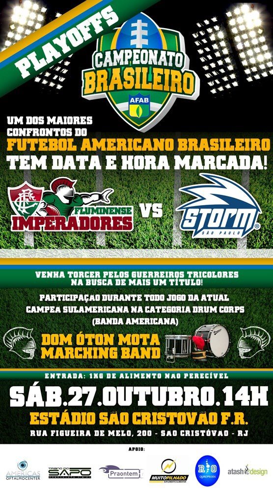 Merlin, o quanto tempo você tem de narração esportiva? 

Bom, esse flyer é de 2012, e eu já tinha 2 anos narrando e 1 Final de Nacional de 🏈 nas costas. 

(o Halftime com a Marching Band era bom demais)