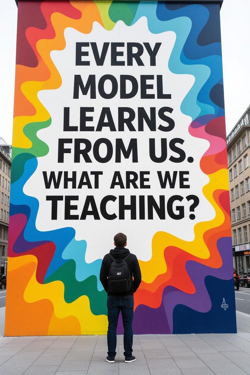JorCodeAI's tweet image. Every #AI model learns from us.
What are we teaching??