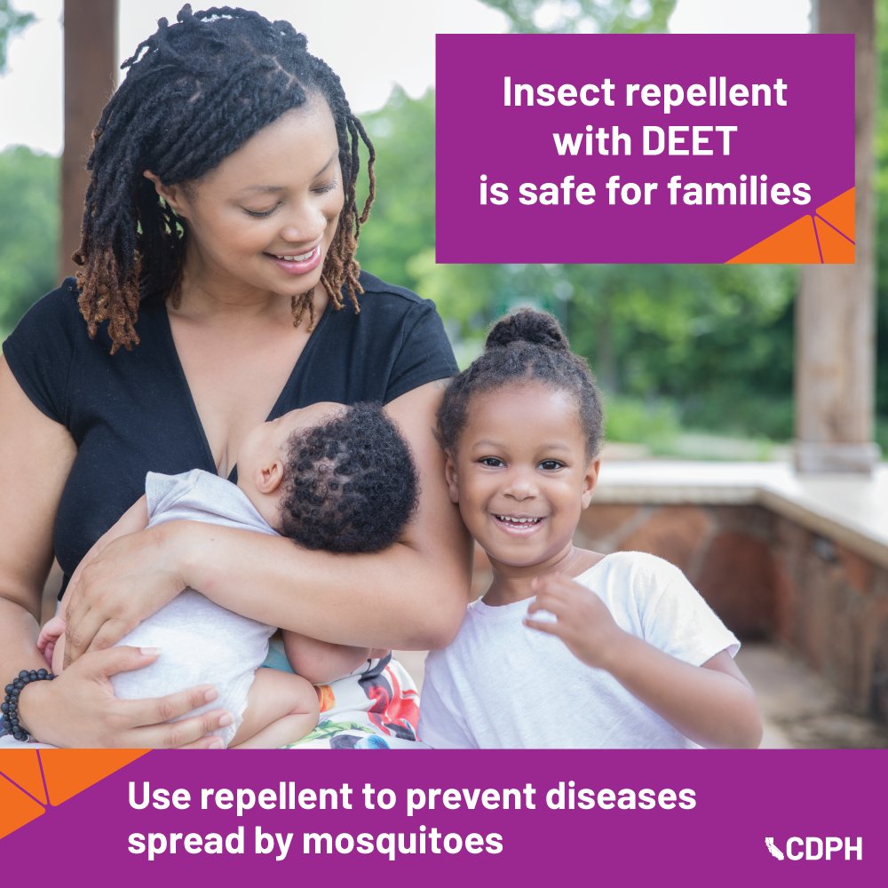 Insect repellent with DEET is safe for children and people who are pregnant or breastfeeding when used as directed. The EPA tests and registers insect repellents to be sure they are safe to use and work to prevent bug bites. Learn more: tinyurl.com/vyxn25h2