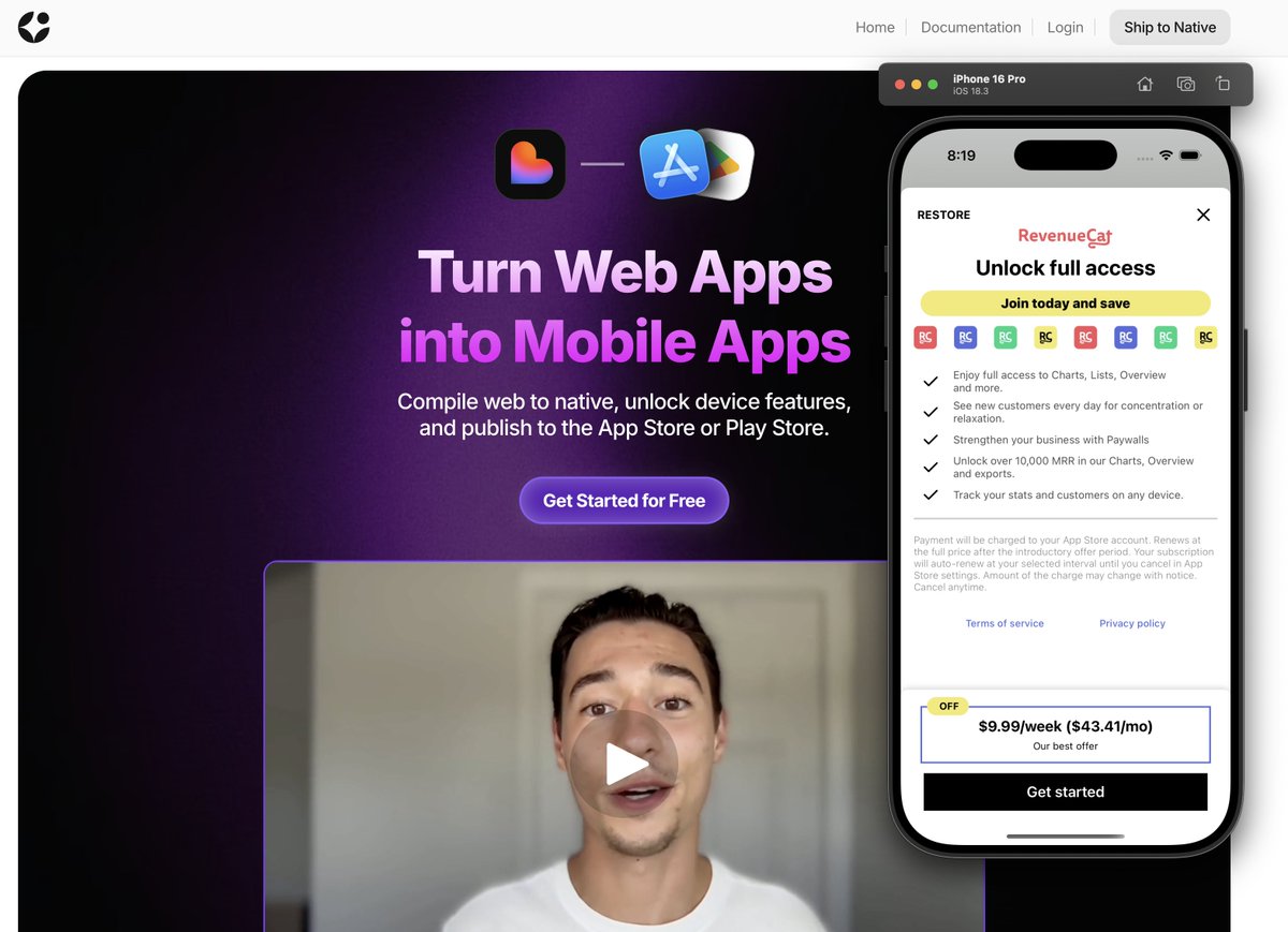 OMG! - <a href="/RevenueCat/">RevenueCat</a> Paywalls in <a href="/lovable_dev/">Lovable</a> using <a href="/despia_native/">Despia</a> 🤯