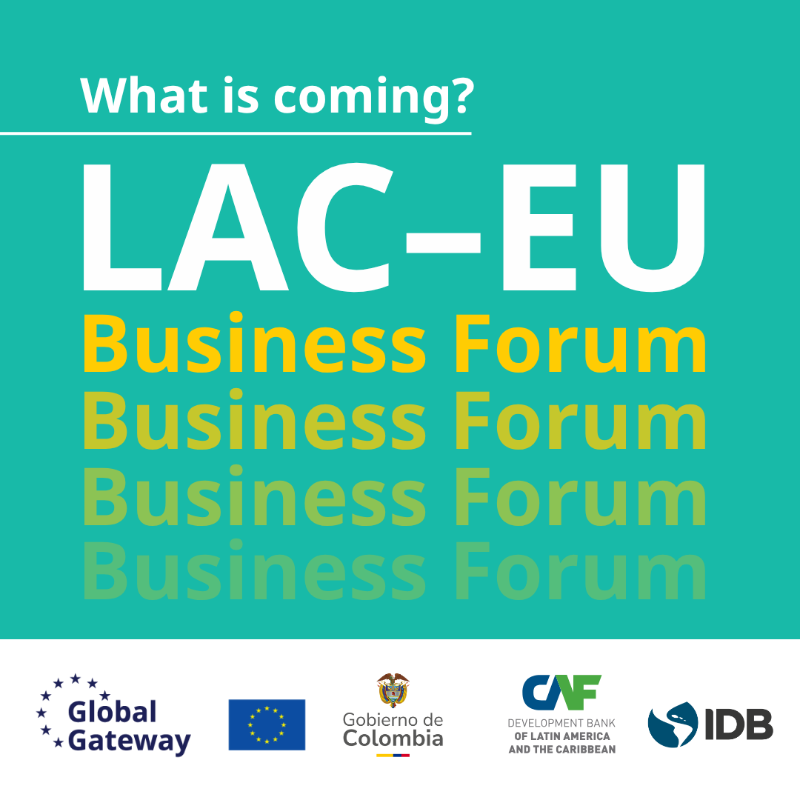 EU_Partnerships's tweet photo. The LAC-EU Business Forum is taking place 9 and 10 November in Santa Marta, Colombia 📍
 
Stay tuned for the livestreaming of the opening session.
More info ➡️ https://t.co/m1gi6QjisO
 
#LACEU #PartnersInChange
@CancilleriaCol @the_IDB @AgendaCAF @UEenColombia