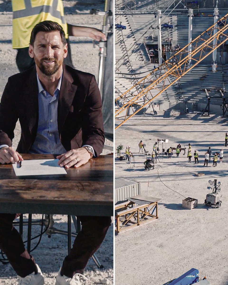 Lionel Messi has signed a contract extension to extend his stay at Inter Miami, it has been announced. He will debut their brand new stadium which is planned to be completed in 2026 🏟️ 

A monumental moment for football!