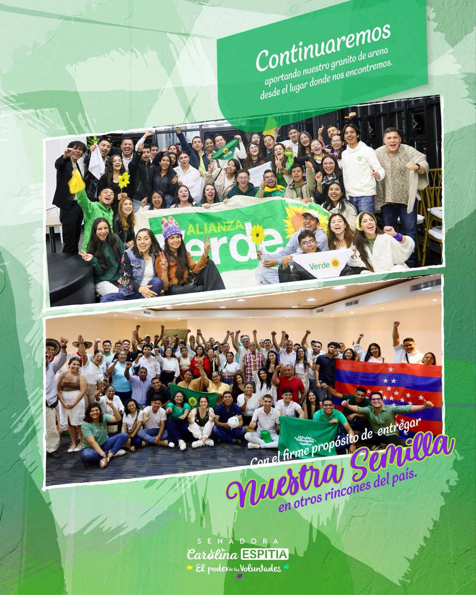 🌻Qué orgullo ver a tantos jóvenes llenos de fuerza y convicción, haciendo de la política una herramienta para cambiar realidades. 💪💚

#SoyJovenSoyVerde