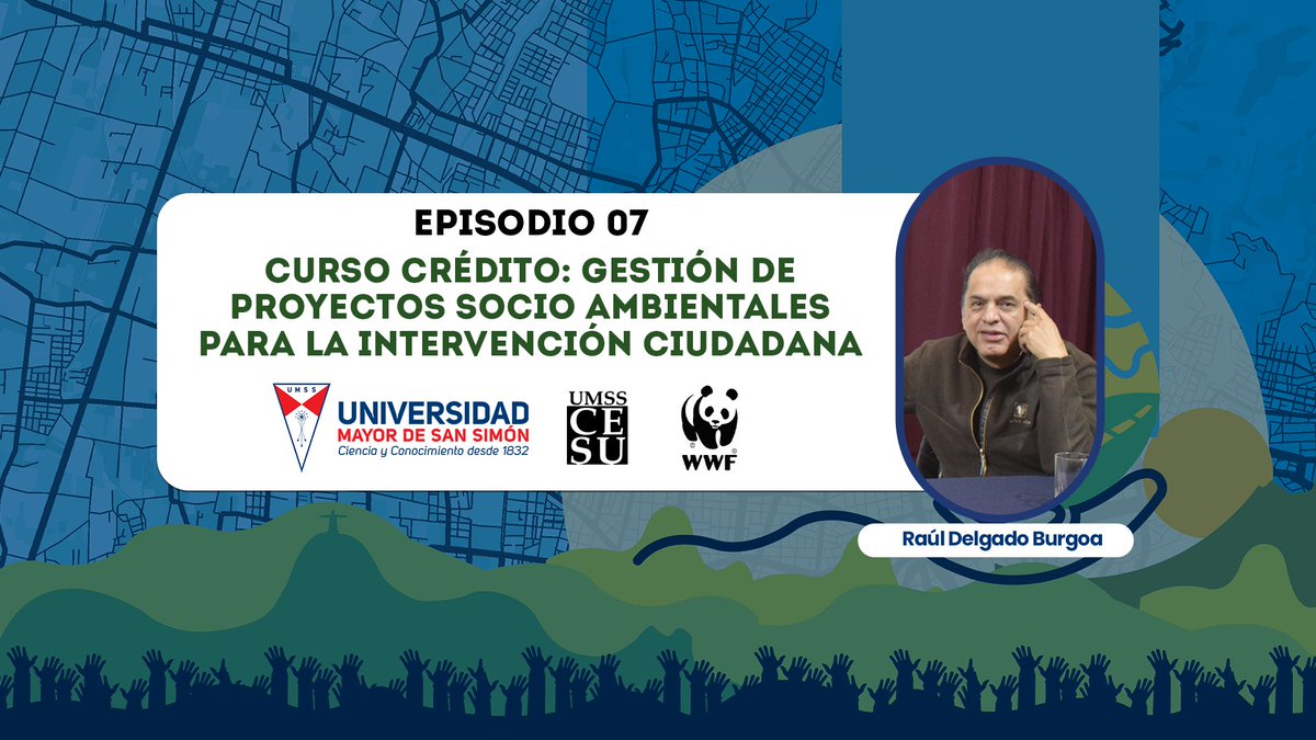 CESU_UMSS's tweet image. 7ma clase  del Curso crédito: Gestión de Proyectos Socio Ambientales para la Intervención Ciudadana - Facilitador:  Raúl Delgado
⚠ Estreno⚠   en nuestro canal YouTube
youtu.be/apnZDRgQju0