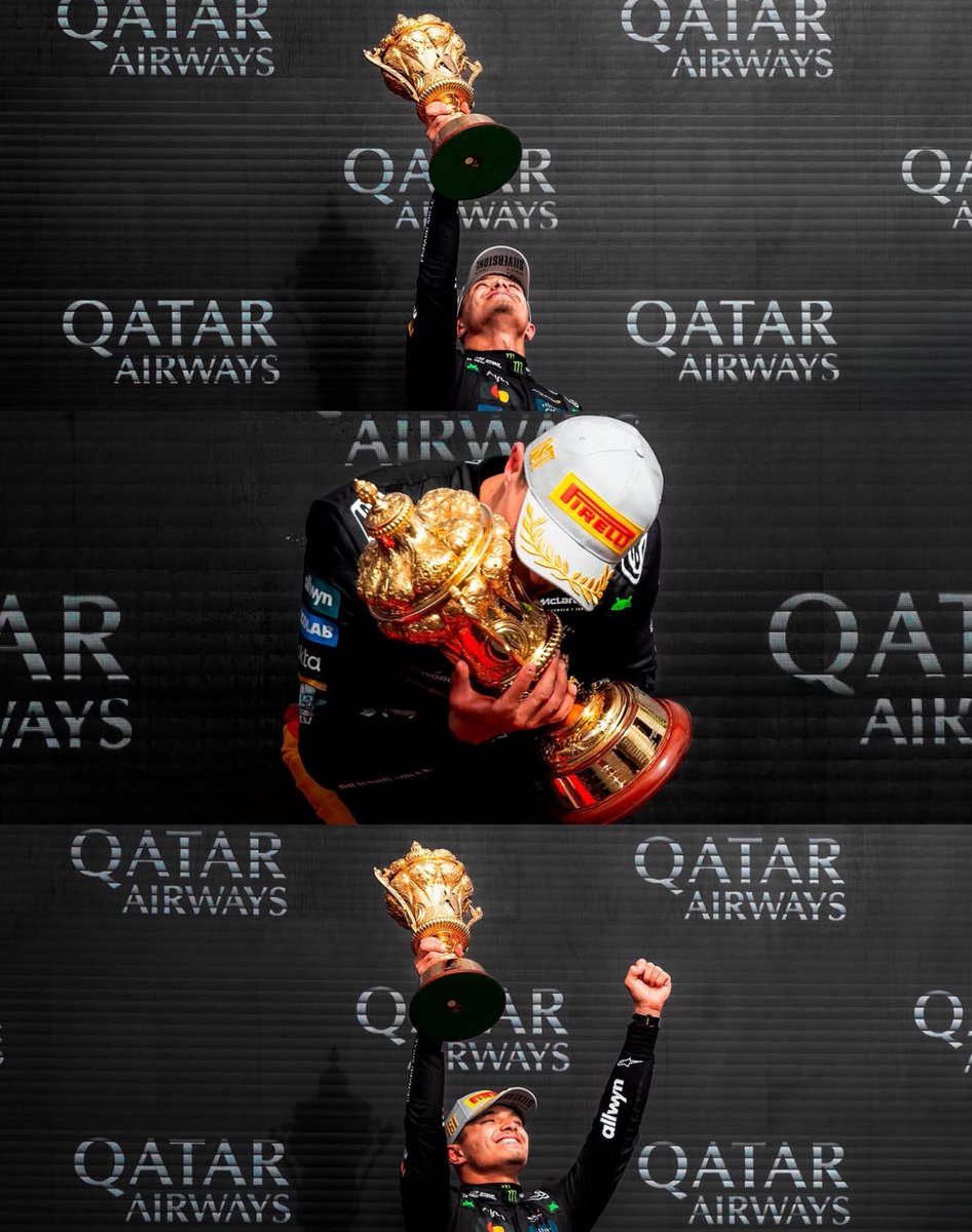 buckethatlando's tweet image. really not appreciated enough how he won monaco and silverstone in the same season 🤍🖤