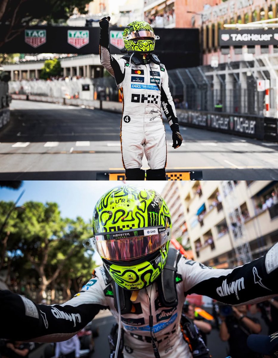 buckethatlando's tweet image. really not appreciated enough how he won monaco and silverstone in the same season 🤍🖤
