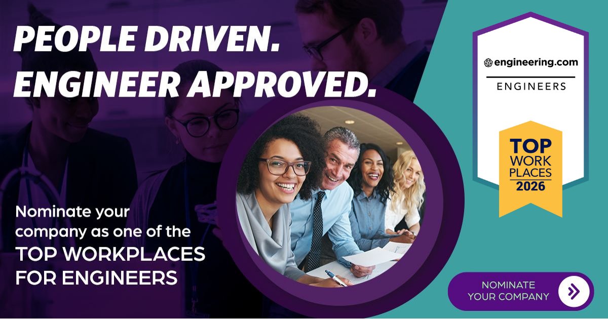 DesignWorld's tweet image. We are teaming up with Energage, the HR technology company behind the @TopWorkplaces employer recognition program, to recognize the Top Workplaces for Engineers. 

Nominate a company today: bit.ly/4fDMGLQ