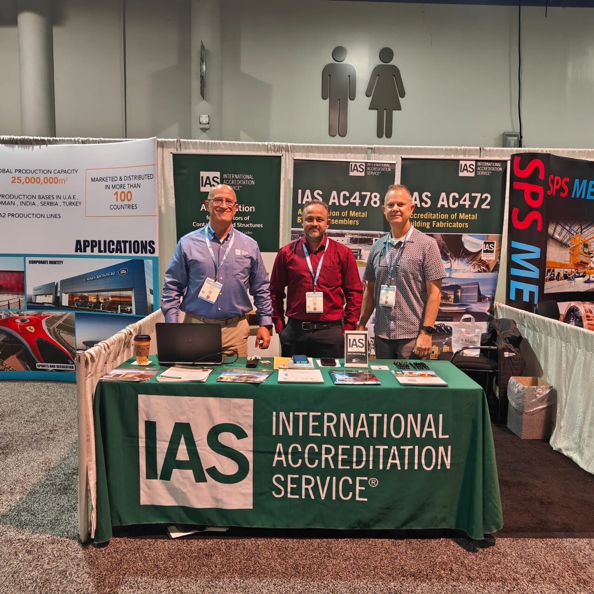 IntlAccredSvc's tweet image. Metalcon is taking place today in the Las Vegas Convention Center. If you would like to learn more about the IAS Accreditation Programs for metal building sytems manufacturers and assembers, stop and visit with the IAS team in booth #7023. #IASAccreditation #MetalBuildings #AC472