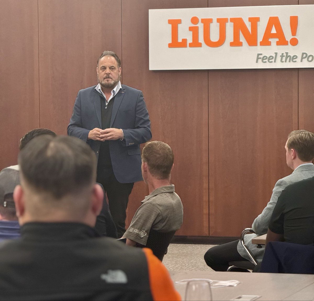 GSTMFSabitoni's tweet image. Last night I spoke to the recent graduates of Leadership II about taking the knowledge and POWER gained this week at HQ back home to their Locals to lead, organize, and strengthen our union for the next generation. #LIUNA  #LaborersRising