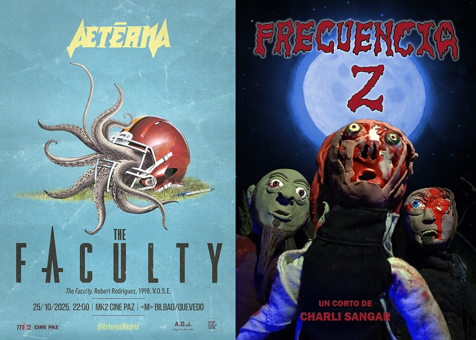 El corto FRECUENCIA Z, de Charli Sangar, Premio del Público <a href="/Shadowz_es/">Shadowz.es</a> en #PUFA2025, se proyectará en <a href="/AeternaMadrid/">AeternaMadrid</a> en una sesión doble muy gamberra junto a THE FACULTY, de Robert Rodríguez.

Sábado 25 de octubre a las 22:00 horas en MK2 Cine Paz (Madrid) 👻 #pucelafantástica
