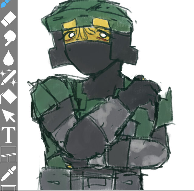 My team didn't win the tug of war &amp; my punishment is drawing this dude