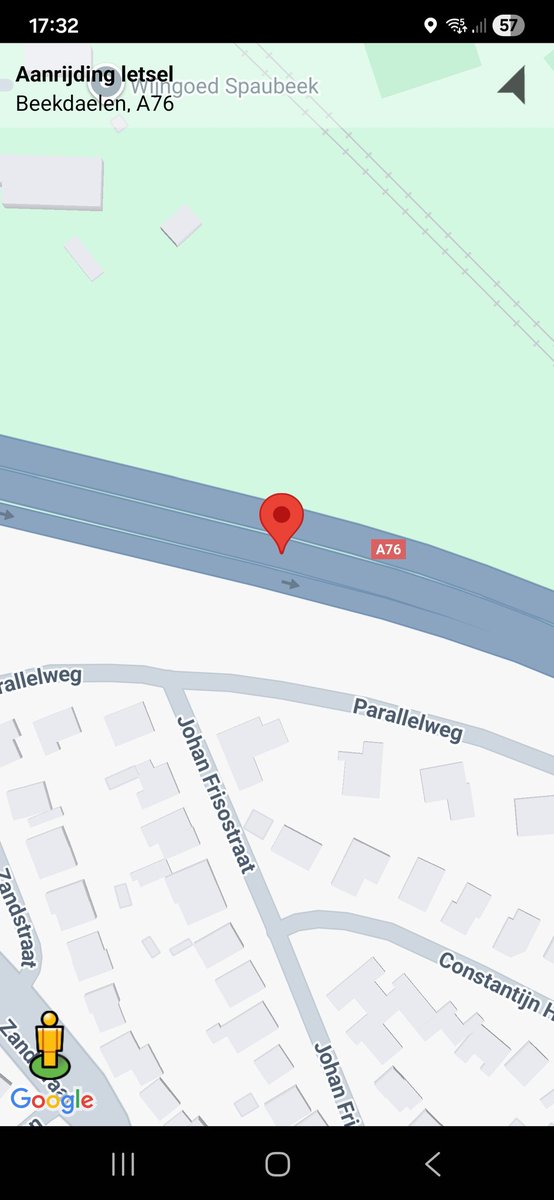 Aanrijding met letsel op A76