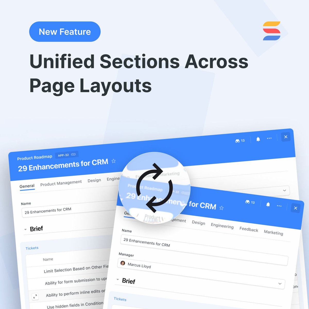 hellosmartsuite's tweet image. 🎉 New Feature Update: Unified Sections Across Page Layouts

SmartSuite now provides a consistent experience when switching between record page layouts. 

Learn more: help.smartsuite.com/en/articles/65…