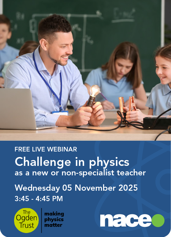 ogdentrust's tweet photo. Remember, Remember the 5th of November 🎆
Join Jackie Flaherty, James de Winter and some physics friends for our @naceuk webinar: 3:45-4:45pm
Challenge in physics as a new / out of field teacher
https://t.co/jWHpB1Inj0 https://t.co/svfVWX8w75