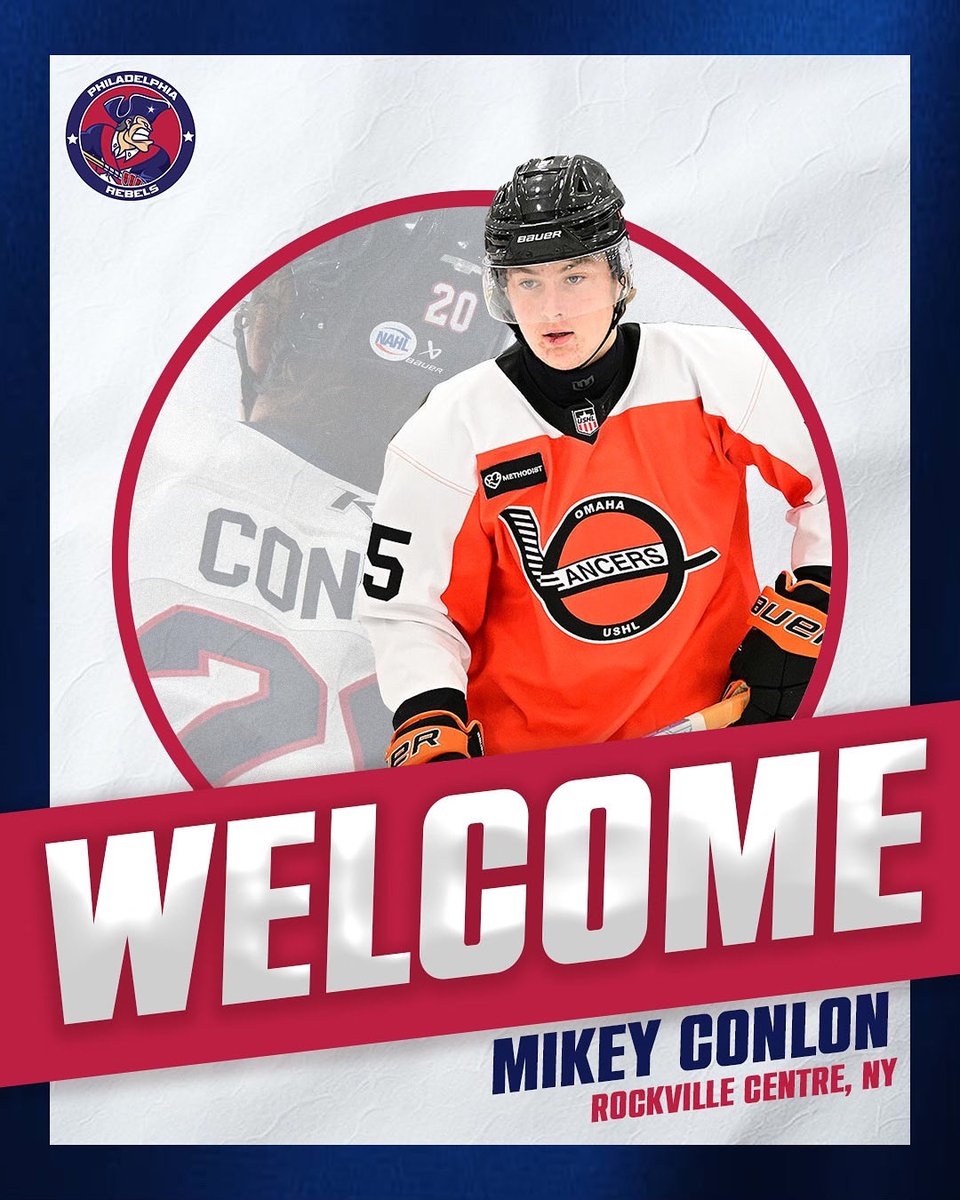 The Rebels are pleased to announce the addition of defenseman Mikey Conlon. 

Welcome back to the Rebellion, Mikey!