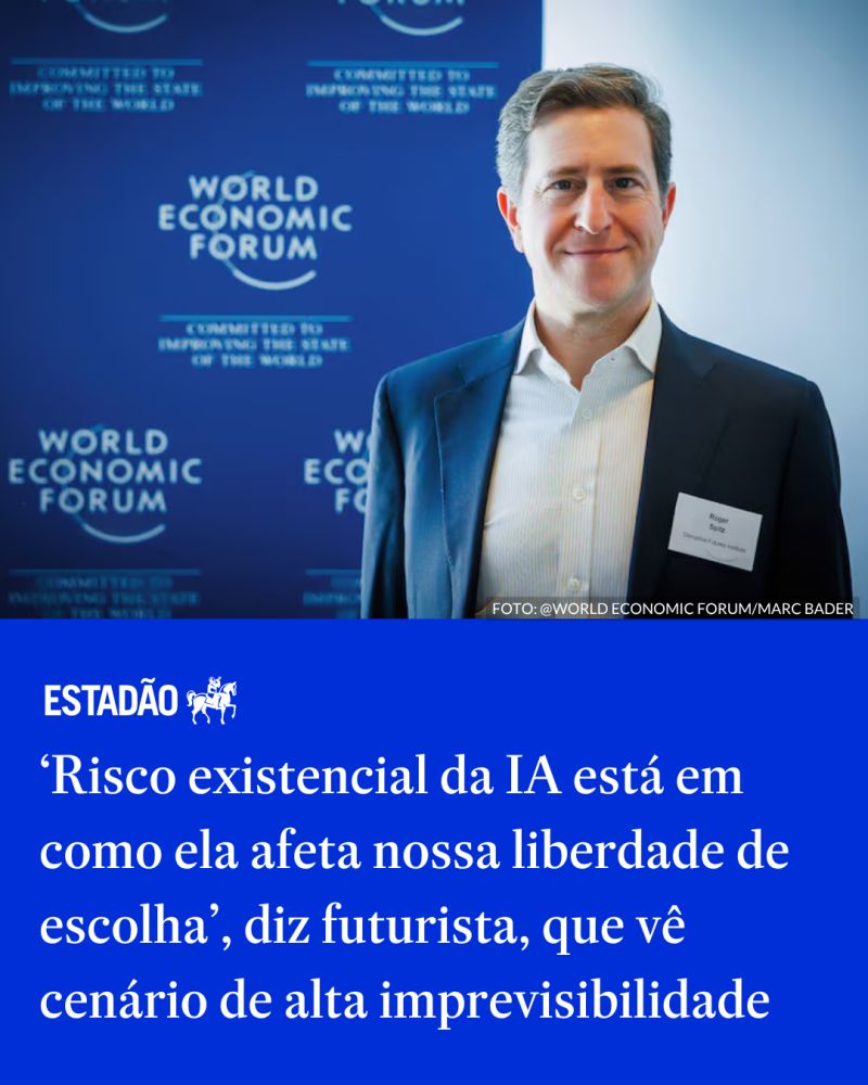📖 Roger Spitz interviewed by Bruno Romani for prestigious O Estado de S. Paulo (ESTADÃO) Sunday edition.

See how his ideas around systemic change, resiliency, and future preparedness are reaching general audiences:

estadao.com.br/link/inovacao/…

<a href="/Estadao/">Estadão 🗞️</a>