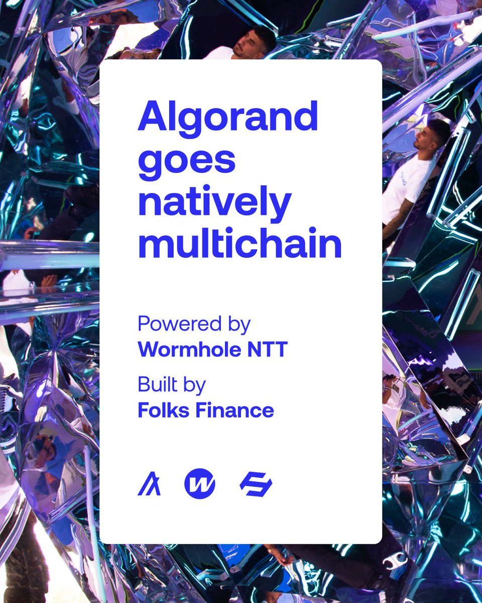 AlgoFoundation's tweet image. The leading DeFi protocol on Algorand, @FolksFinance, is about to drop their long-awaited $FOLKS token.

And along with this, comes the release of the @wormhole NTT bridge 🪱

Interoperability on Algorand.