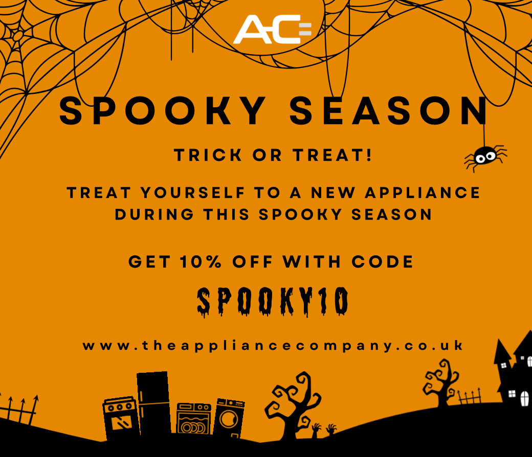 APCO_company's tweet photo. It’s Spooky Season at APCO! 👻 Treat yourself (no tricks!) to a brand-new appliance and enjoy 10% off with code SPOOKY10.
Don’t miss out — offer vanishes soon! 🕸️
👉 https://t.co/ssF5ZiHg0N
#SpookySeason #HalloweenSale #ACEAppliances #HomeUpgrade #ApplianceDeals #ShopSmart https://t.co/qfkXABwnZr
