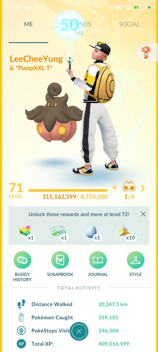 leecheeyung's tweet photo. Level 71 🎉
- Thursday, 23 October 2025 🇲🇾
(22:54 / 10:54pm)
IGN: LeeCheeYung
Pokémon GO
#PokemonGO #Level71 https://t.co/zEVhm0VtUJ